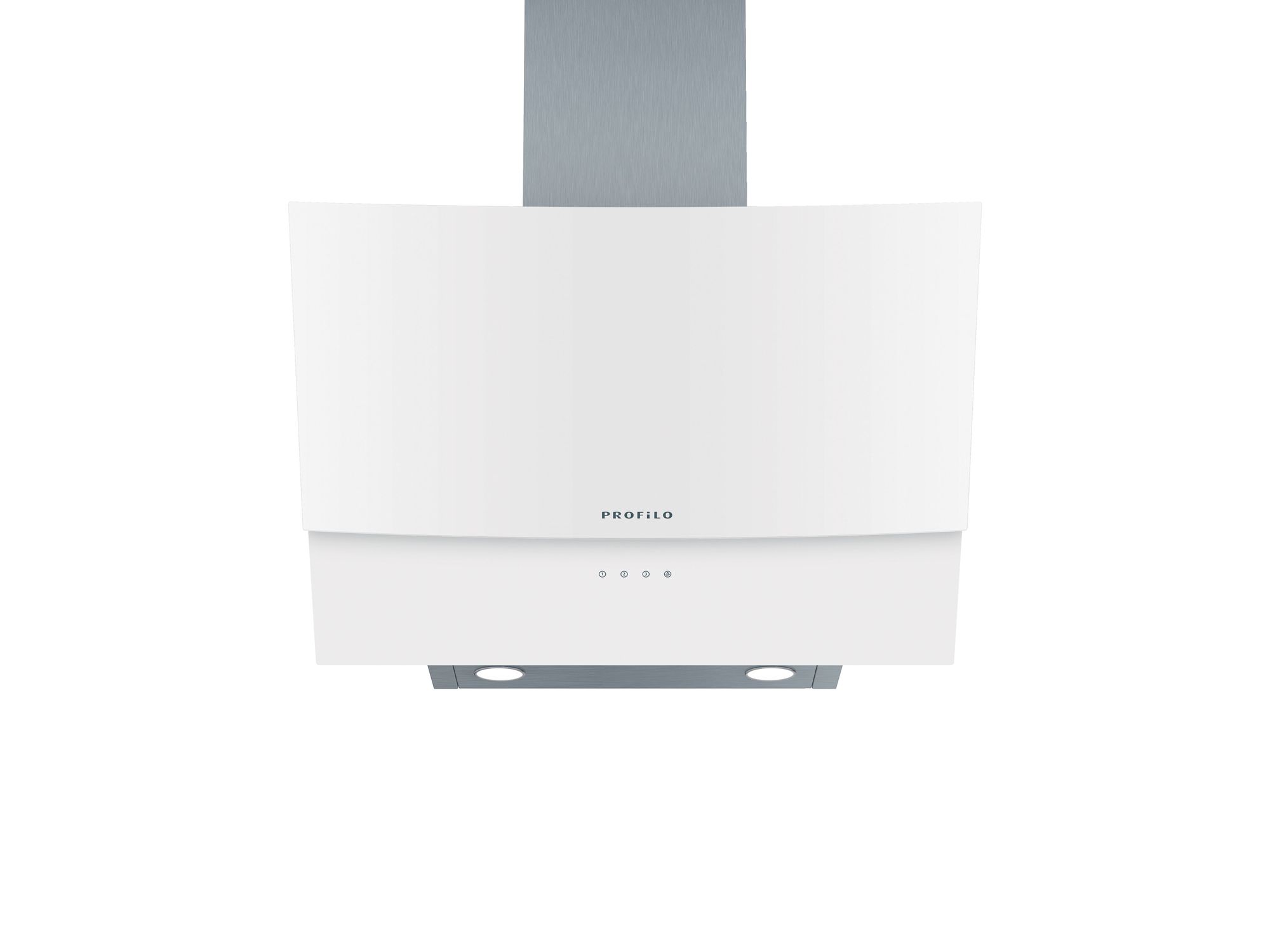 Duvar Tipi Davlumbaz 60 cm clear glass white printed  